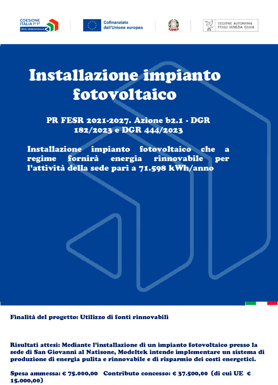 Modeltek ALLEGATO LOGO A3 BLU 2